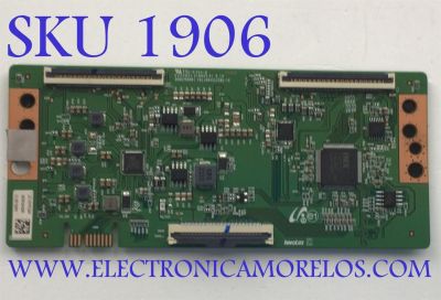 T-CON PARA TV ONN / NUMERO DE PARTE M0045400R / JADDJ2012 / B002M0001 / C011004SS3206-1K / E222034 / DISPLAY V550DJ2-Q01 REV.D1 / MODELO 100071701 ((55 PULGADAS))